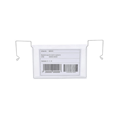 Document pouch, with wire strap, A5, without rain protection flap, pack of 100.