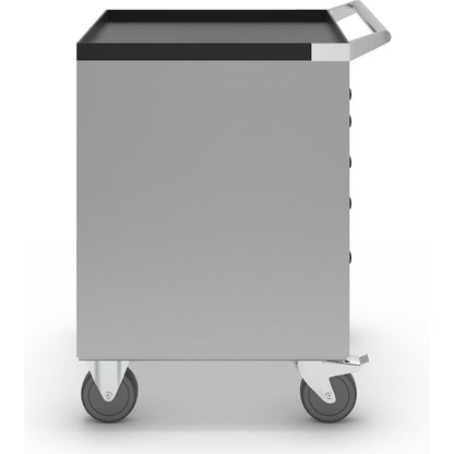 Drawer cupboard, width 564 mm, mobile, 5 drawers, HxD 723 x 572 mm, light grey.