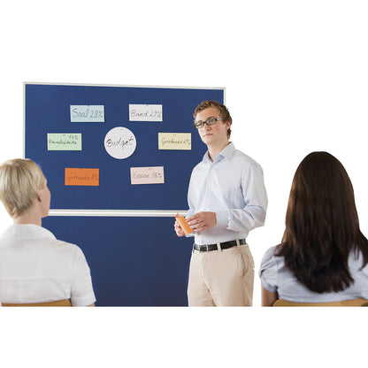EVOLUTION plus presentation board, folding, blue felt.