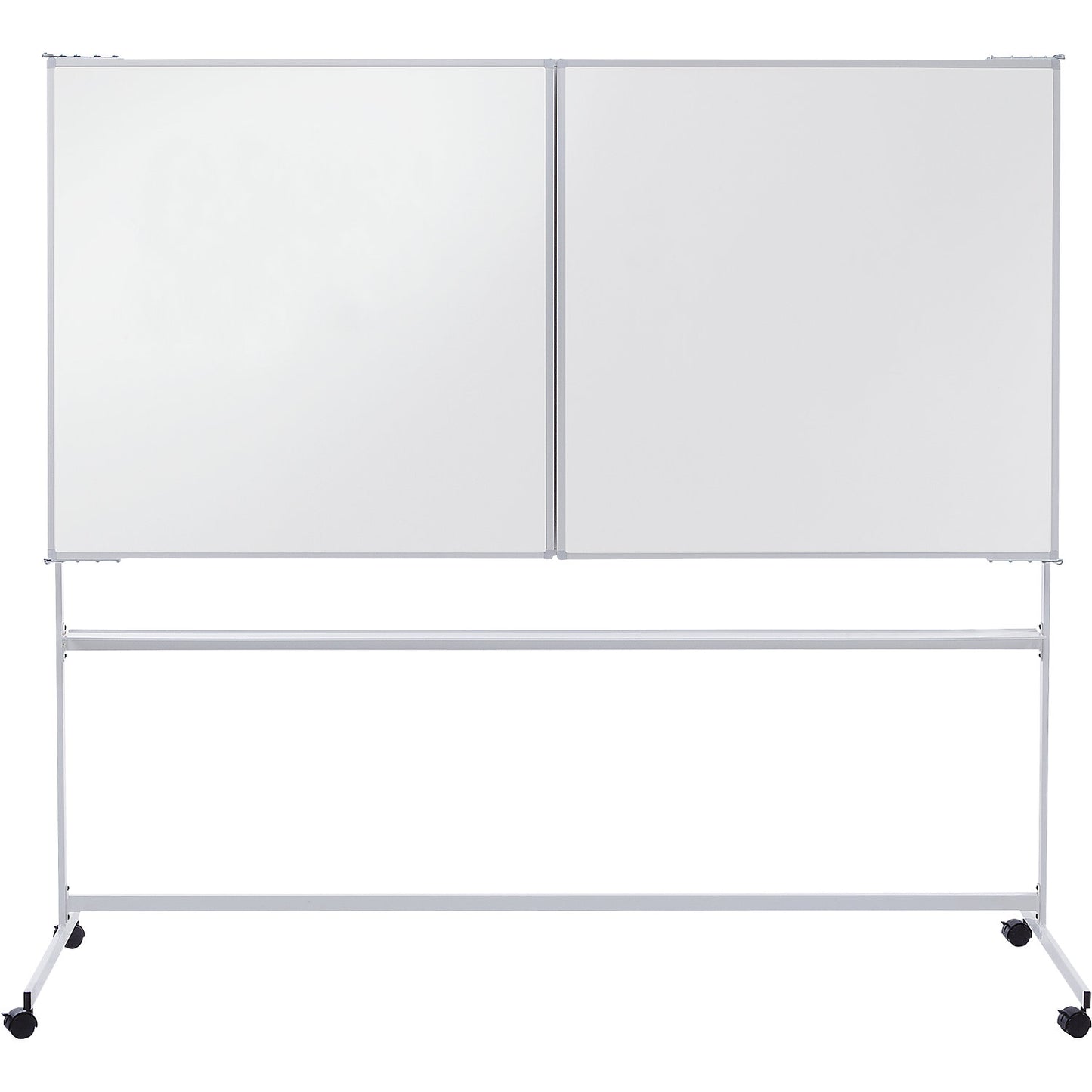 Mobile folding board, sheet steel, enamel, WxH 3000 x 1890 mm.