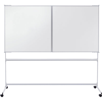 Mobile folding board, sheet steel, enamel, WxH 3000 x 1890 mm.