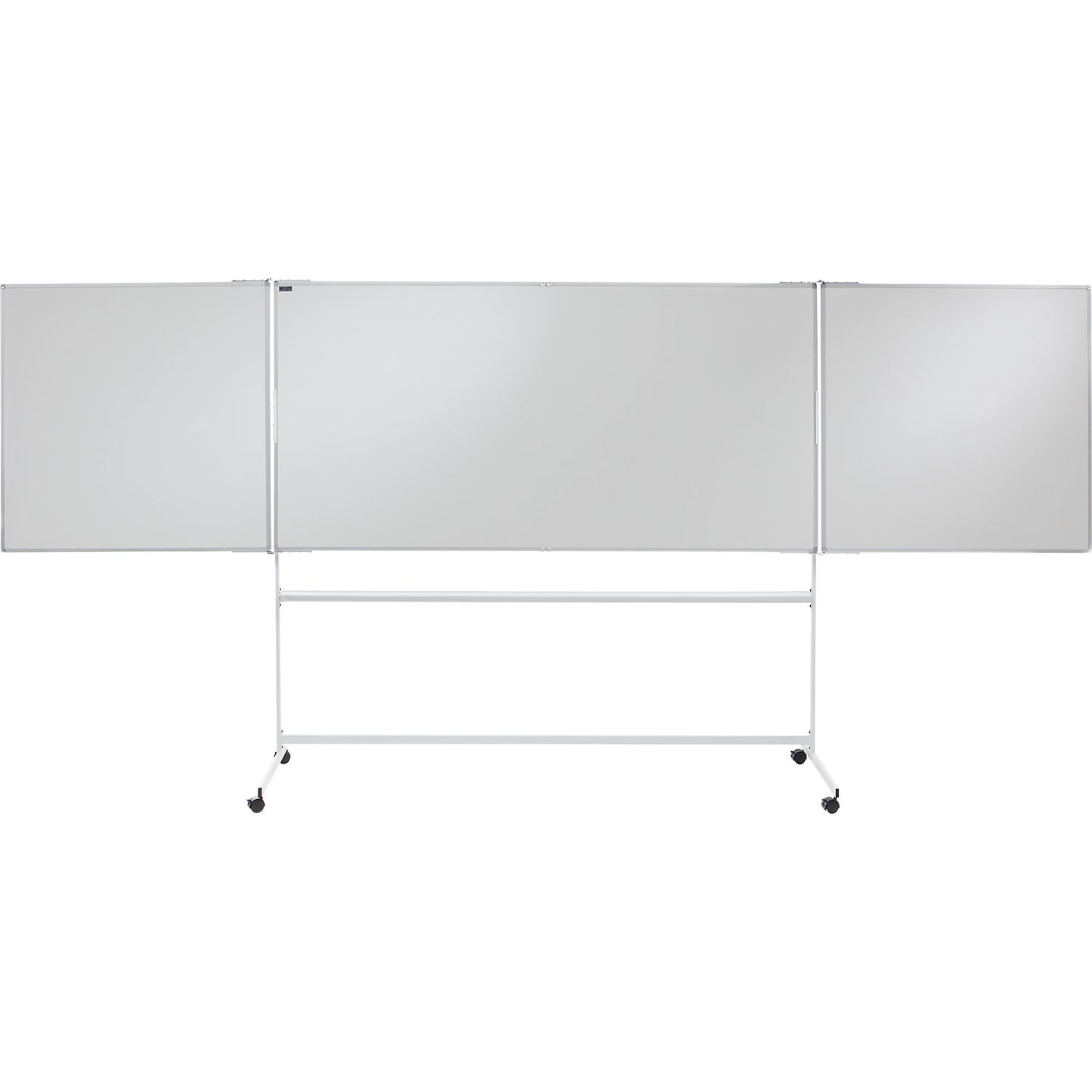 Mobile folding board, sheet steel, enamel, WxH 4000 x 1890 mm.