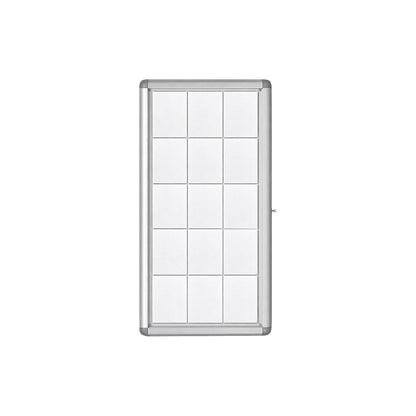 RECTO display case, external height 1010 mm, capacity 15 x A4.