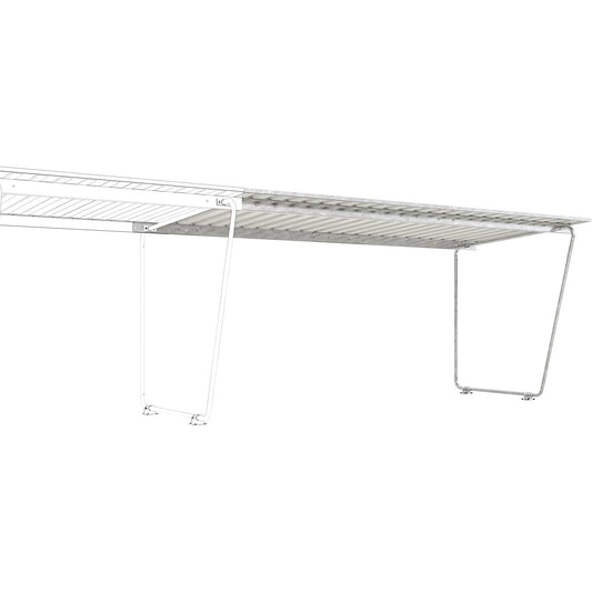 Siegen shelter, extension unit, double sided, made of profiled metal sheet, depth 4660 mm.