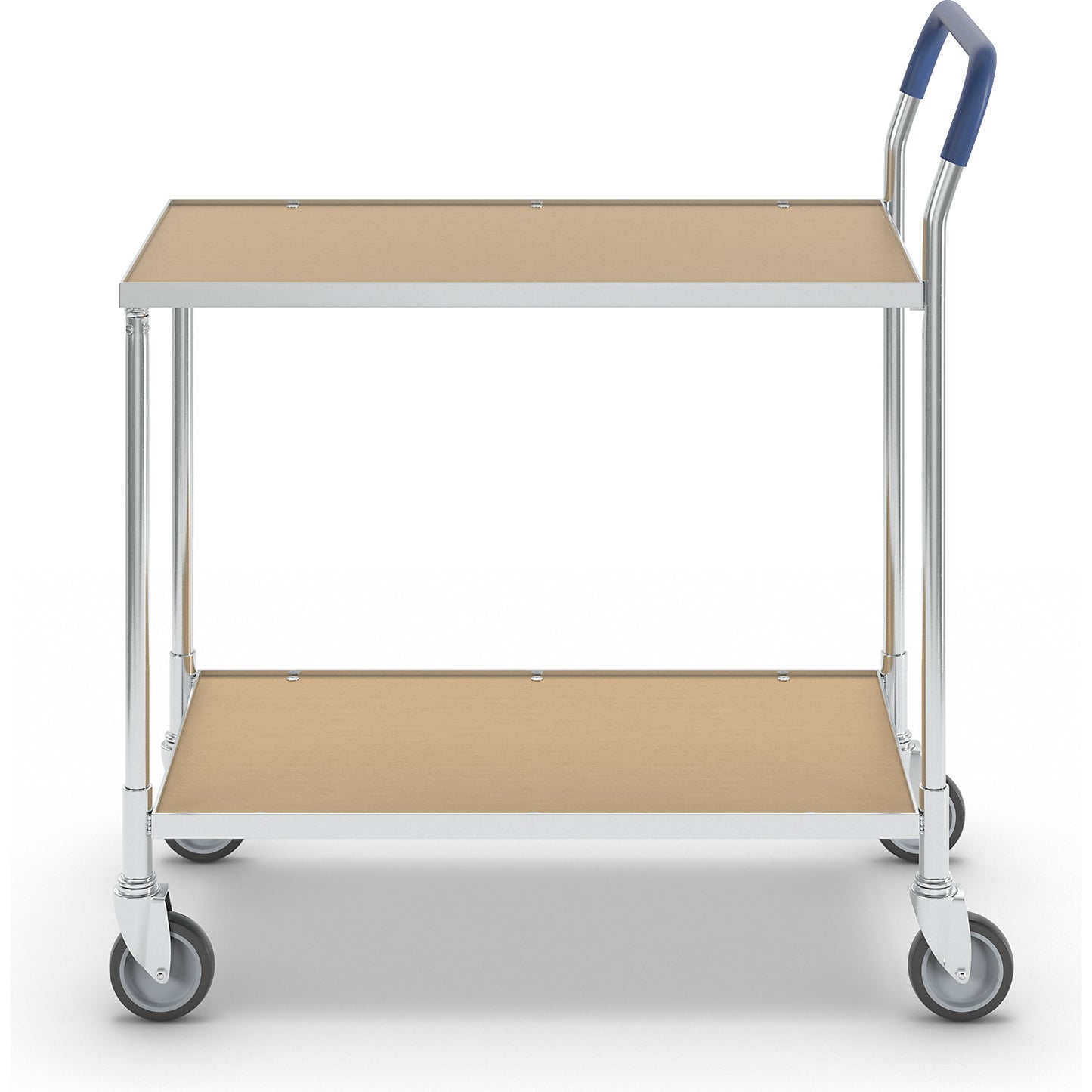 KOMFORT table trolley, shelves in beech finish, LxWxH 840 x 435 x 900 mm.
