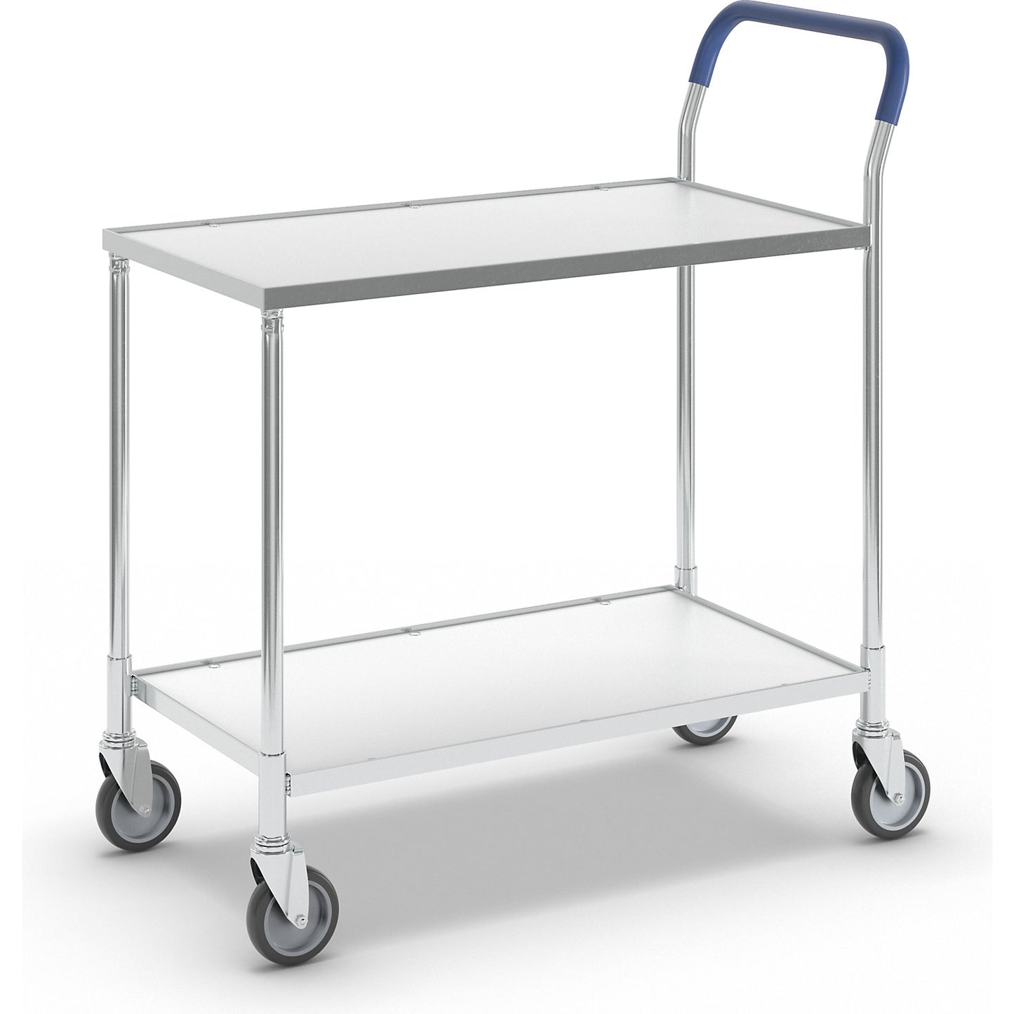 KOMFORT table trolley, shelves, white, LxWxH 840 x 435 x 900 mm.