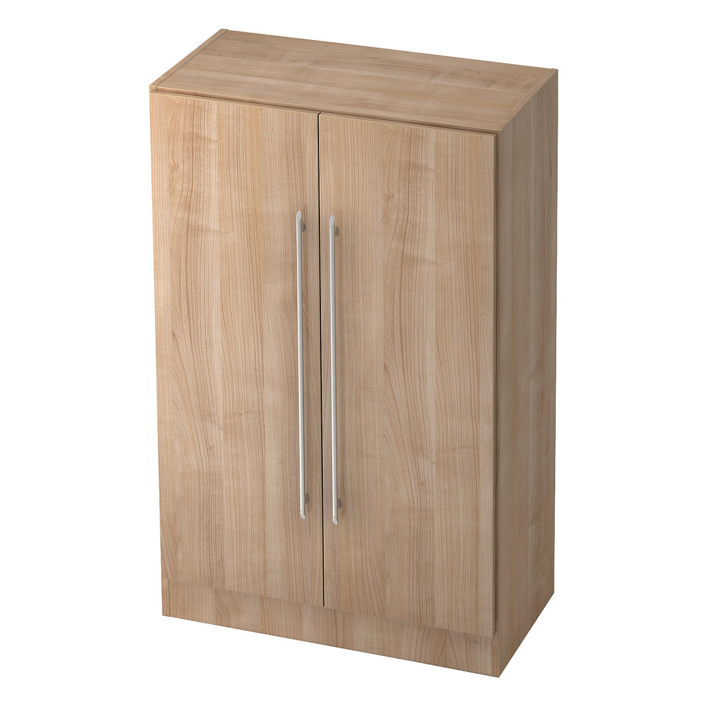 Filing cabinet, height 1270 mm, 2 shelves, walnut finish.