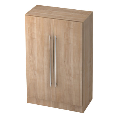 Filing cabinet, height 1270 mm, 2 shelves, walnut finish.