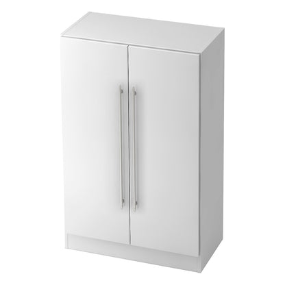 Filing cabinet, height 1270 mm, 2 shelves, white.