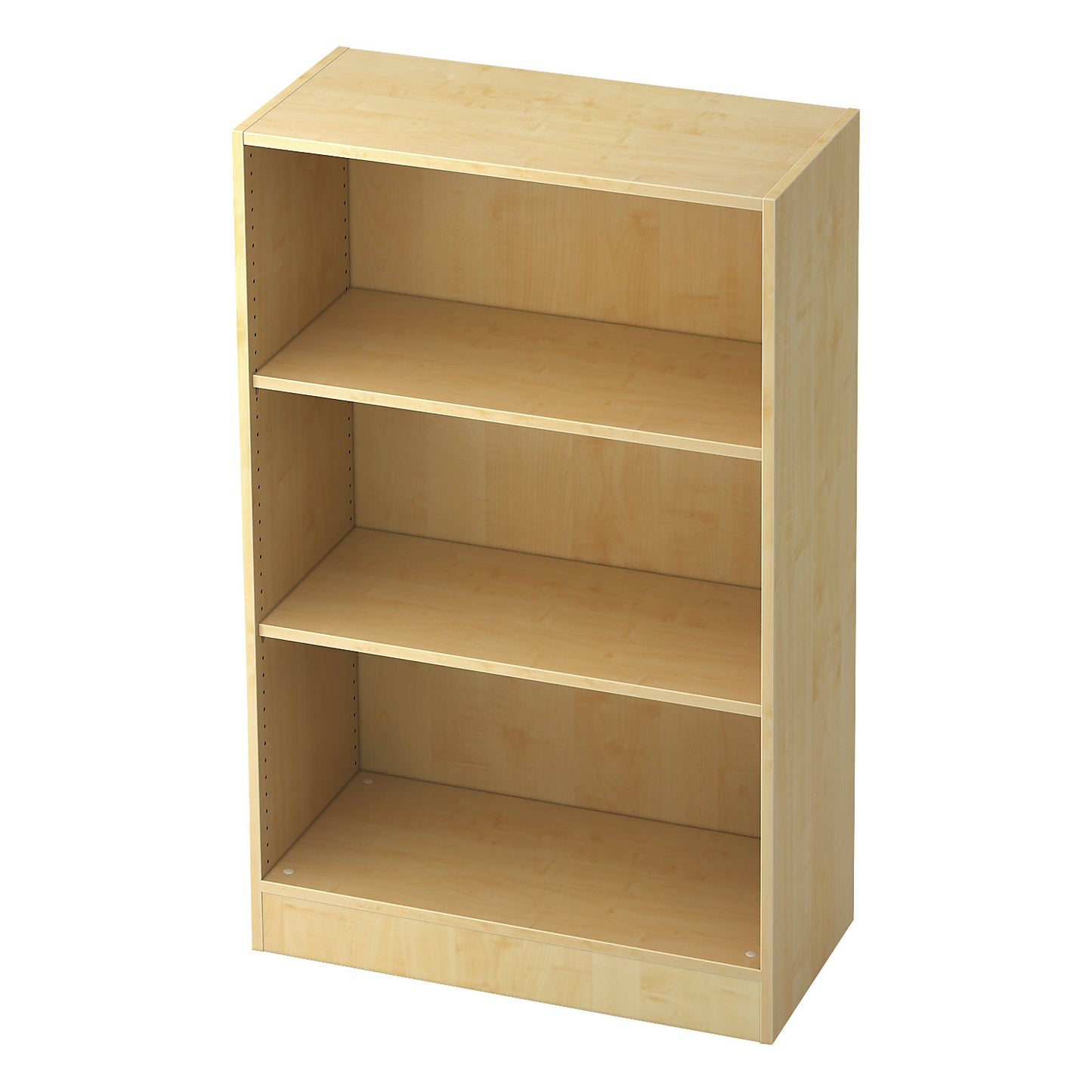 Shelf unit, height 1270 mm, 2 shelves, maple finish.