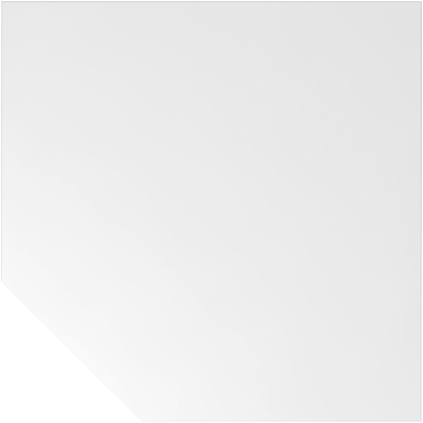 RENATUS - Linking top, trapezoidal, with height adjustable support leg, white / aluminium silver.