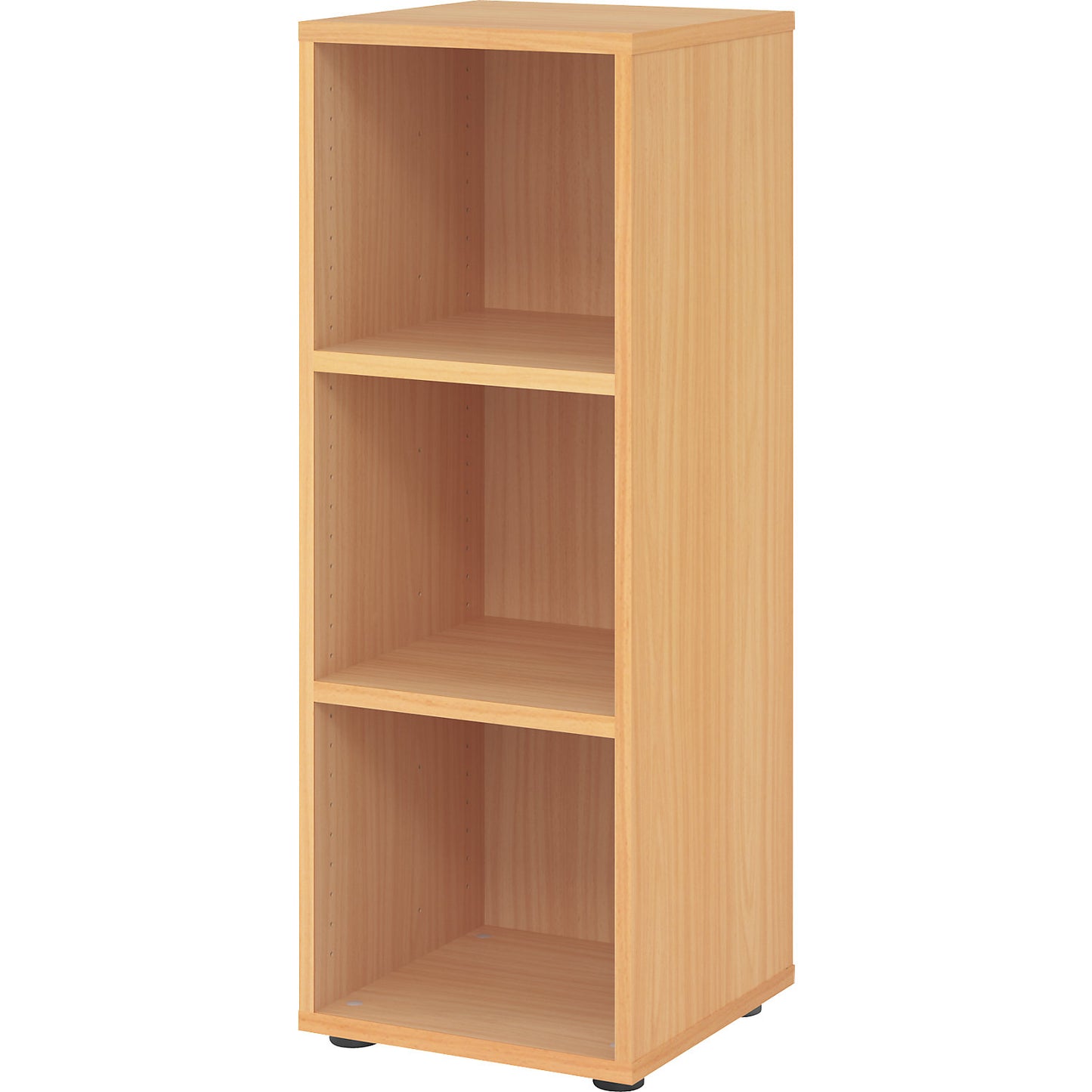 RENATUS - Shelf unit, HxW 1100 x 400 mm, 2 shelves, beech finish.