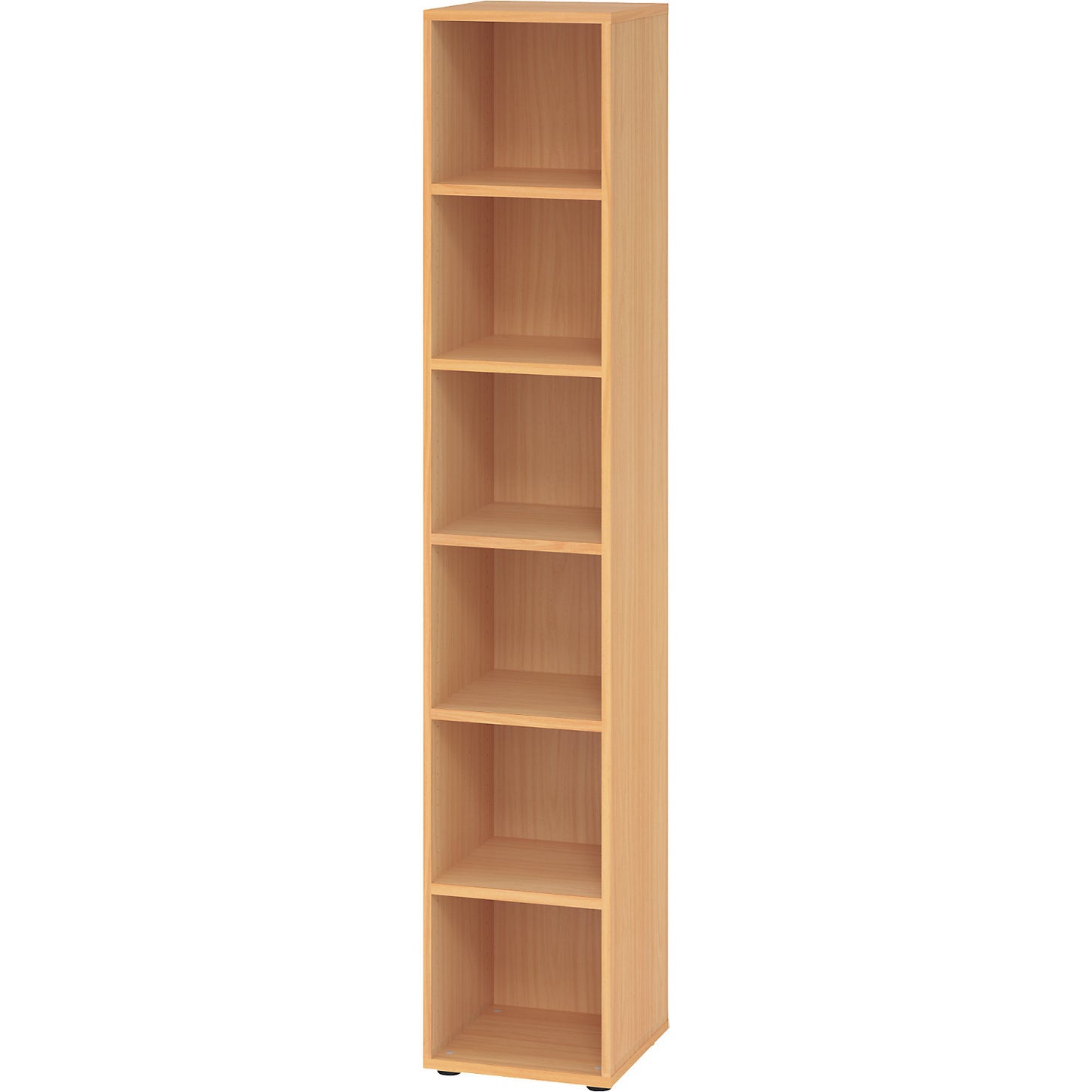 RENATUS - Shelf unit, HxW 2154 x 400 mm, 5 shelves, beech finish.