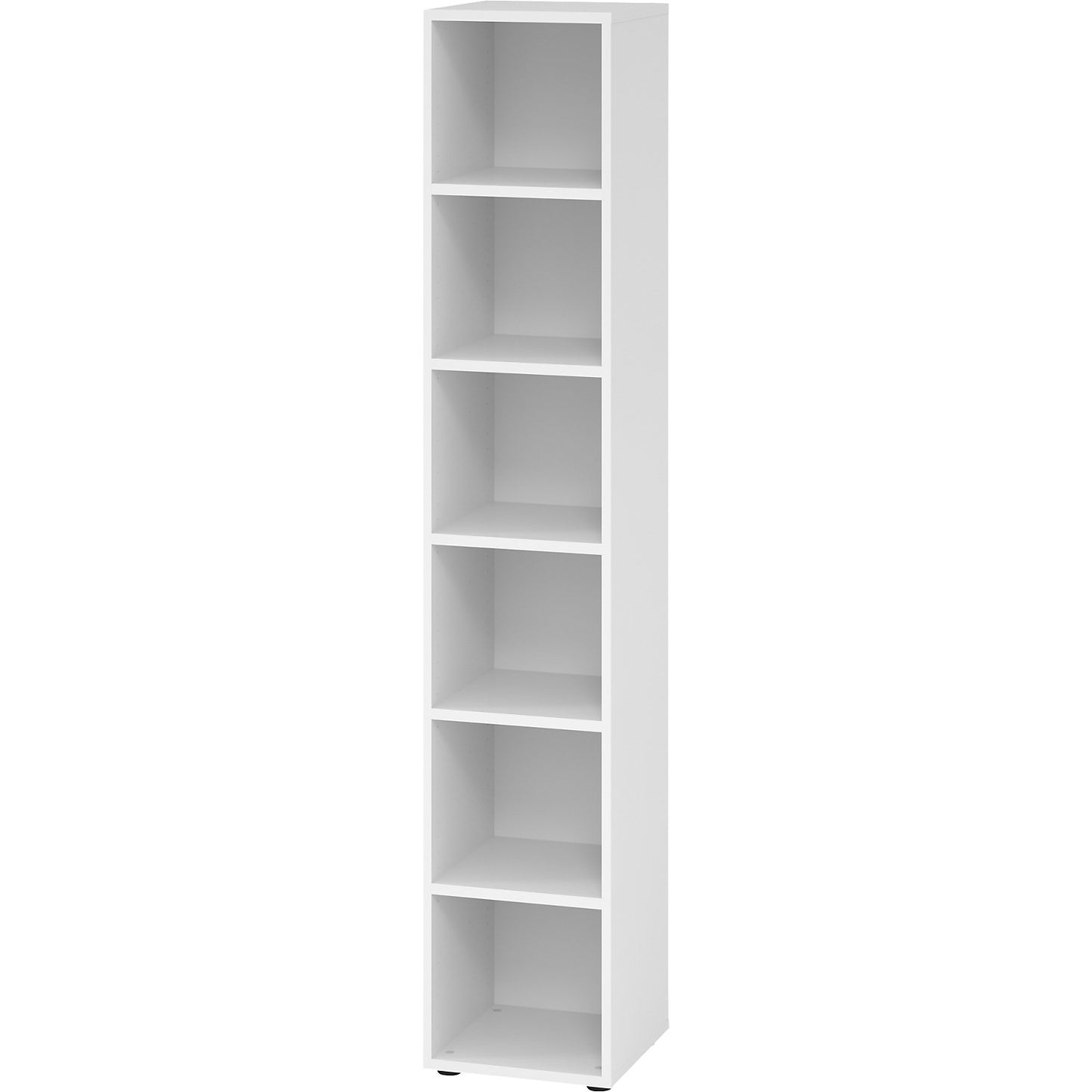 RENATUS - Shelf unit, HxW 2154 x 400 mm, 5 shelves, white.