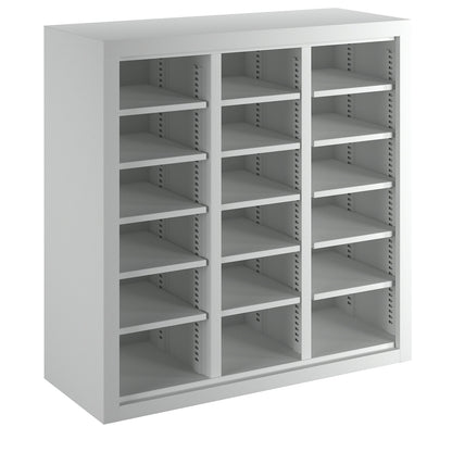 Organisation and sorting station, single, light grey.