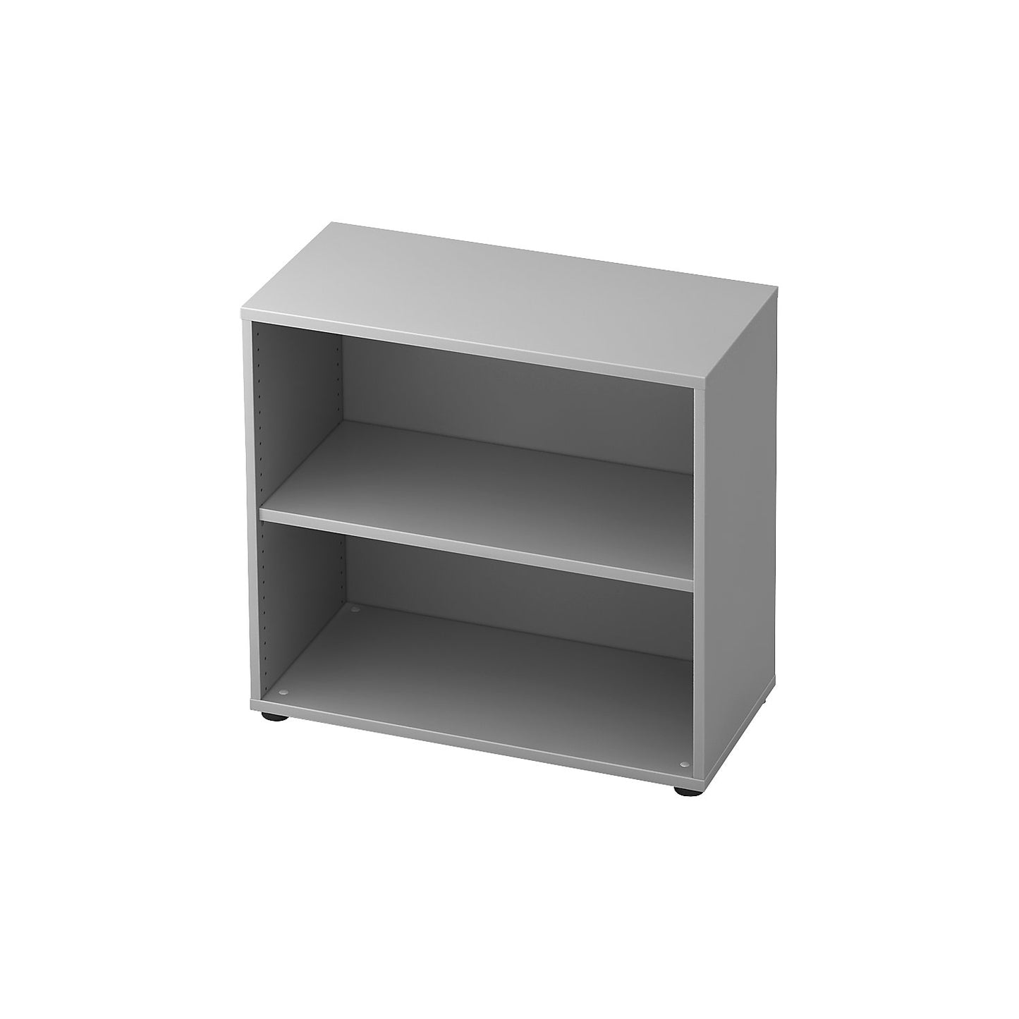 Office shelf unit, 1 shelf, HxWxD 748 x 800 x 400 mm, light grey.