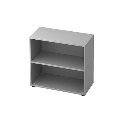 Office shelf unit, 1 shelf, HxWxD 748 x 800 x 400 mm, light grey.