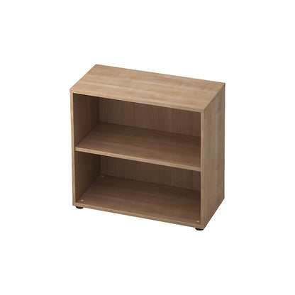Office shelf unit, 1 shelf, HxWxD 748 x 800 x 400 mm, walnut finish.