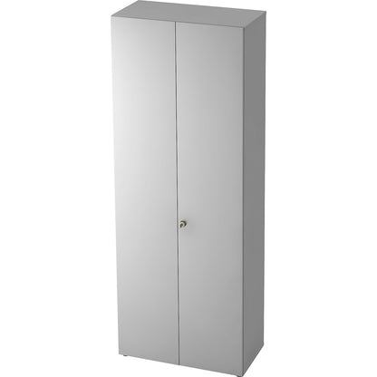 Wardrobe, 2 shelves, 1 clothes rail, light grey / light grey.