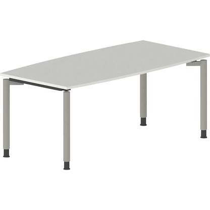 THEA - Conference table, with 4-legged frame, width 1800 mm, antique white.