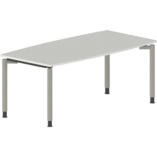 THEA - Conference table, with 4-legged frame, width 1800 mm, antique white.