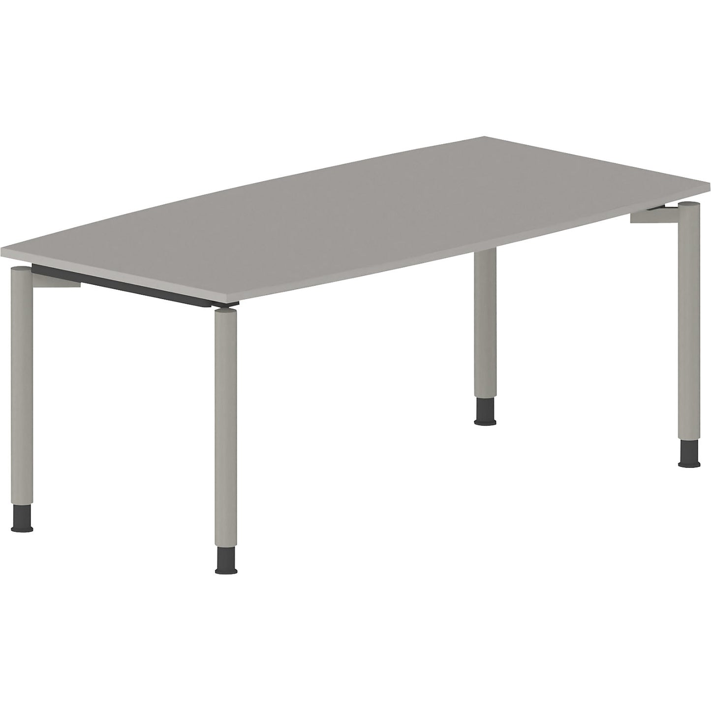 THEA - Conference table, with 4-legged frame, width 1800 mm, light grey.