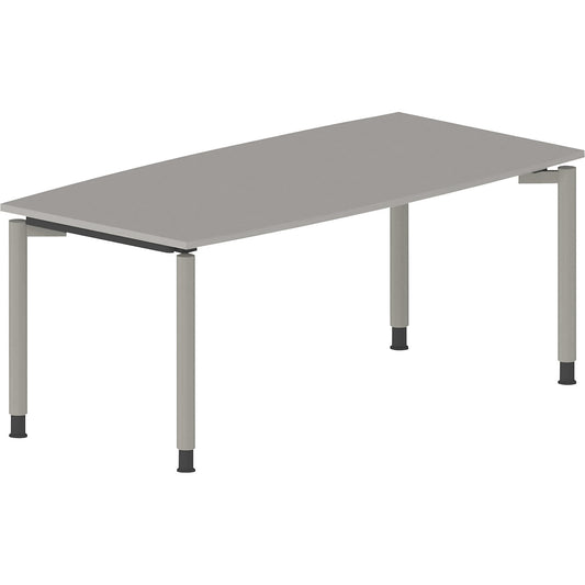 THEA - Conference table, with 4-legged frame, width 1800 mm, light grey.