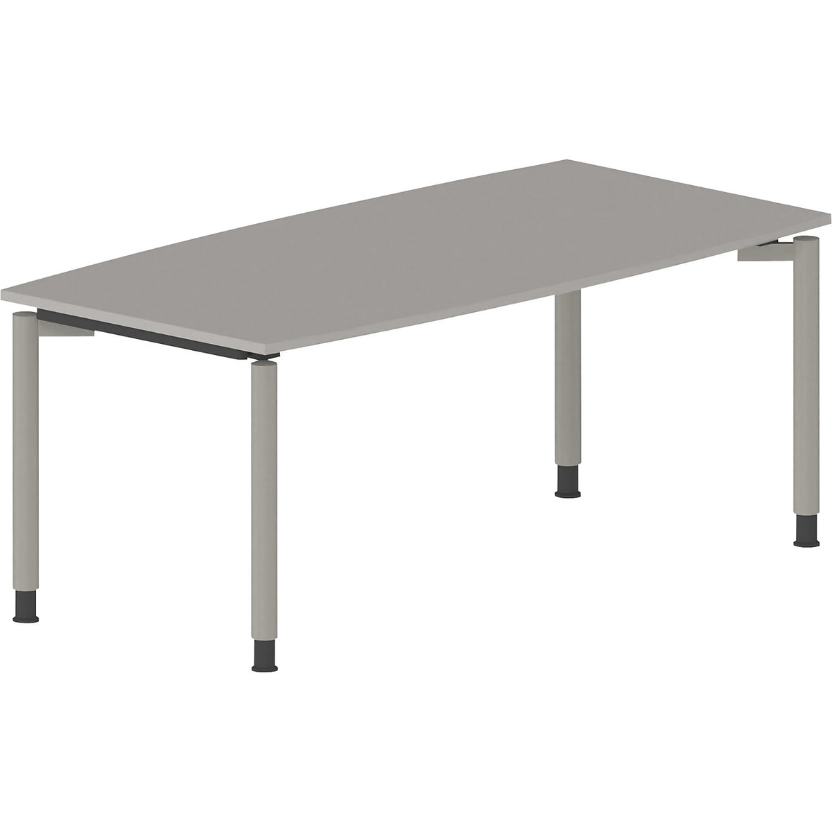 THEA - Conference table with 4-legged frame, width 1800 mm, light grey.