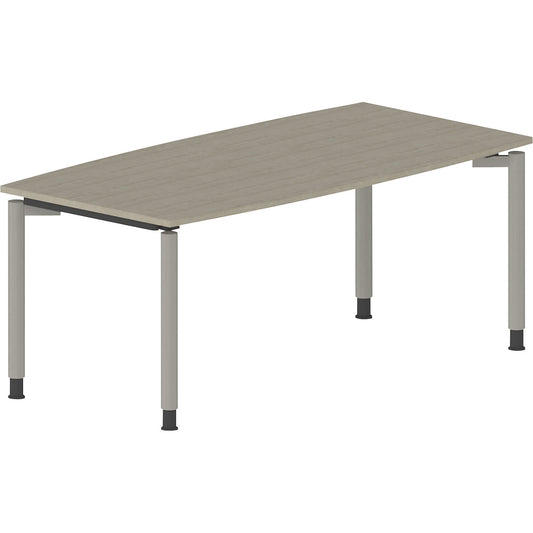 THEA - Conference table, with 4-legged frame, width 1800 mm, maple finish.