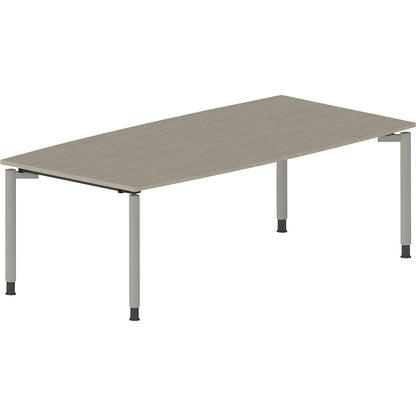 THEA - Conference table, with 4-legged frame, width 2200 mm, maple finish.