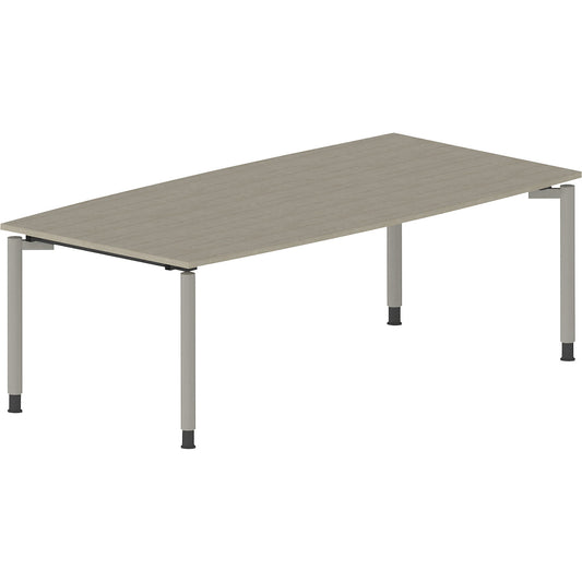 THEA - Conference table, with 4-legged frame, width 2200 mm, maple finish.
