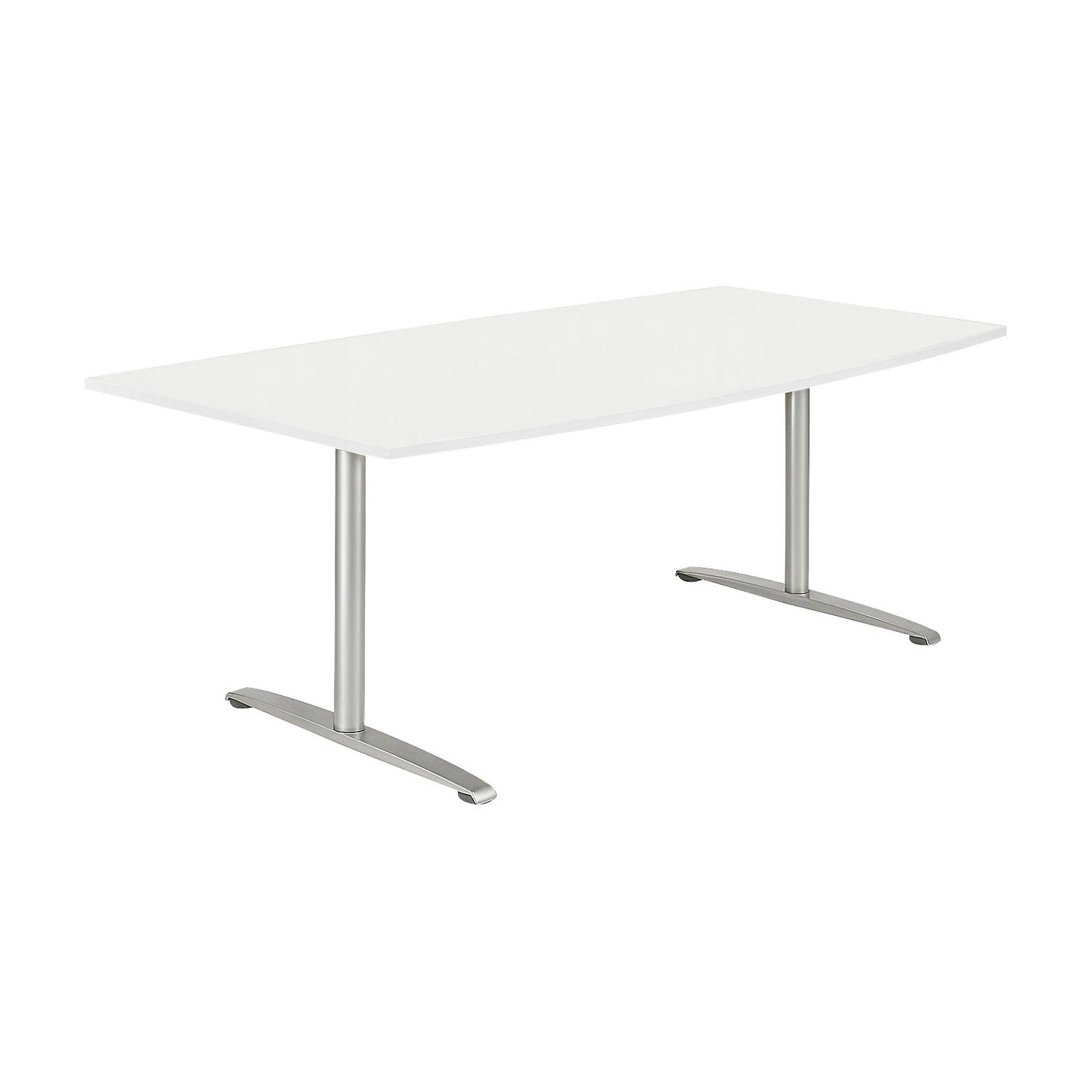 THEA - Conference table, with T-foot frame, width 1800 mm, antique white.