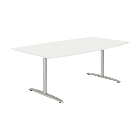 THEA - Conference table, with T-foot frame, width 1800 mm, antique white.