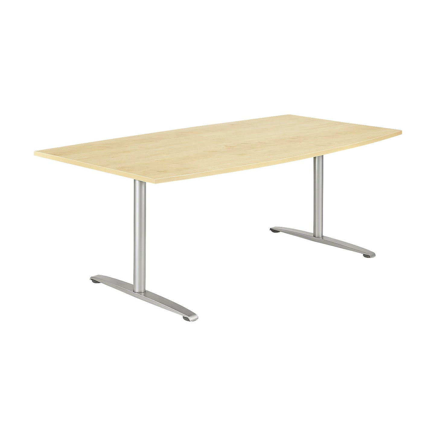THEA - Conference table, with T-foot frame, width 1800 mm, maple finish.