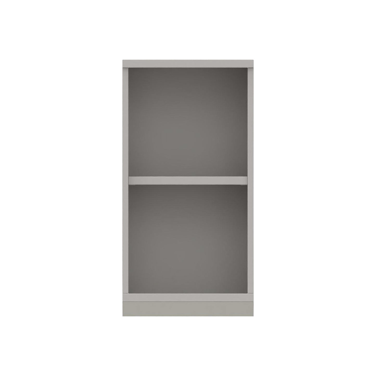 THEA - Shelf unit, 1 shelf, 2 file heights, light grey.