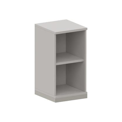 THEA - Shelf unit, 1 shelf, 2 file heights, light grey.