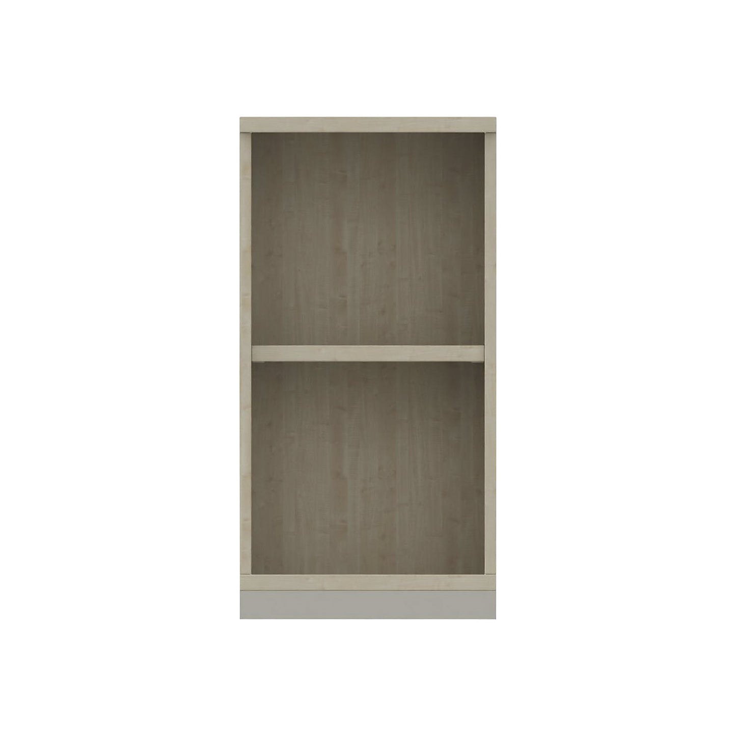 THEA - Shelf unit, 1 shelf, 2 file heights, maple finish.
