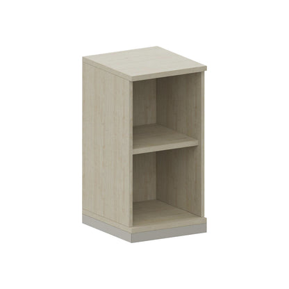 THEA - Shelf unit, 1 shelf, 2 file heights, maple finish.