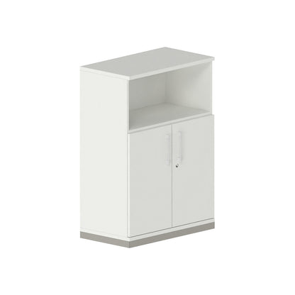 THEA - Combination cupboard, 2 shelves, 2 doors, antique white.
