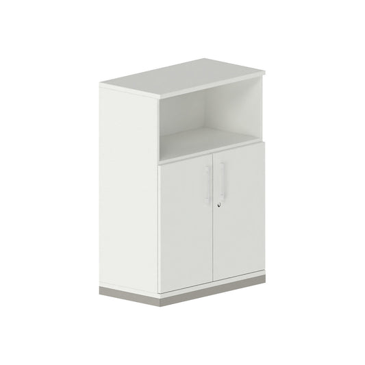 THEA - Combination cupboard, 2 shelves, 2 doors, antique white.