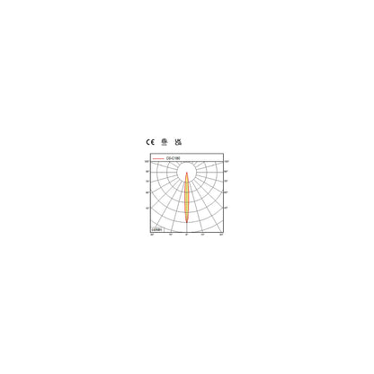 SPOT LED machine lamp, 100 - 240 V, spot with 10° beam angle.