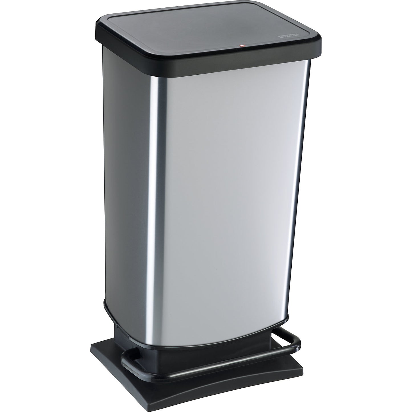 PASO pedal bin, capacity 40 l, WxHxD 353 x 676 x 295 mm, silver.