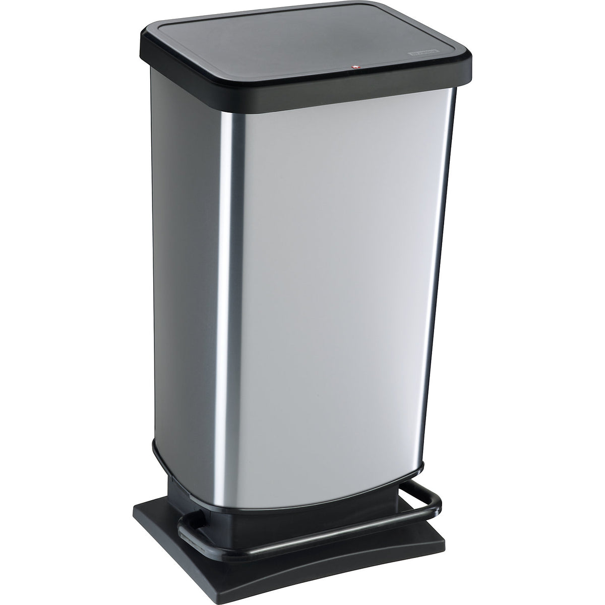 PASO pedal bin, capacity 40 l, WxHxD 353 x 676 x 295 mm, silver.