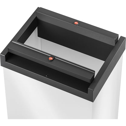 BIG-BOX SWING swing lid waste box, capacity 35 l, container white.