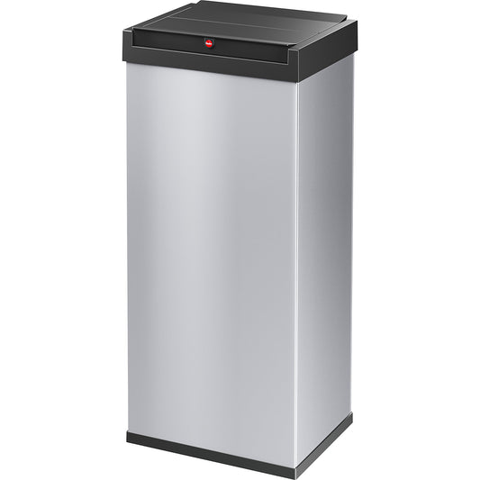 BIG-BOX SWING swing lid waste box, capacity 52 l, container silver.