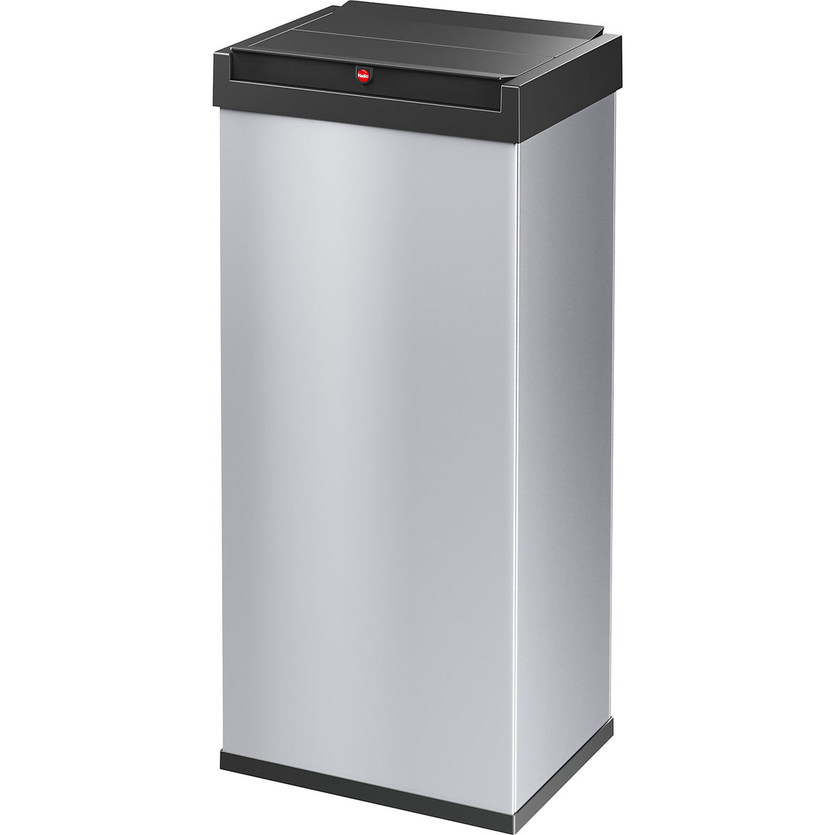 BIG-BOX SWING swing lid waste box, capacity 52 l, container silver.