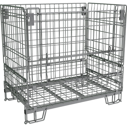 Collapsible mesh pallet, LxW 1200 x 800 mm, effective height 975 mm, stacking height 1125 mm.