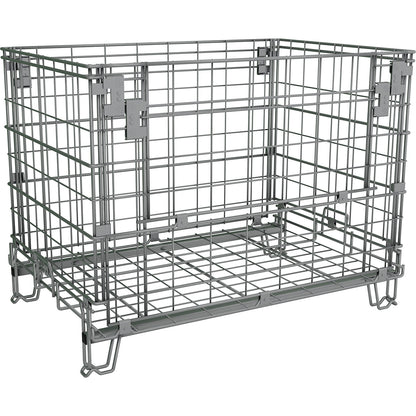 Collapsible mesh pallet, LxW 1160 x 800 mm, effective height 770 mm, stacking height 910 mm.