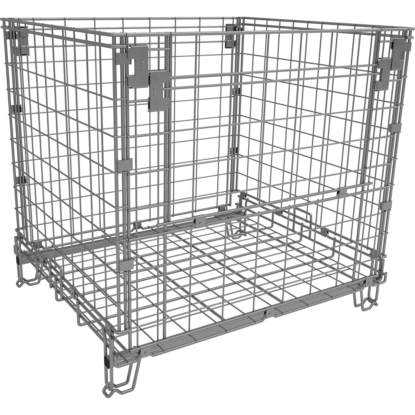 Collapsible mesh pallet, LxW 1200 x 1000 mm, stacking height 1100 mm, weight 56 kg.
