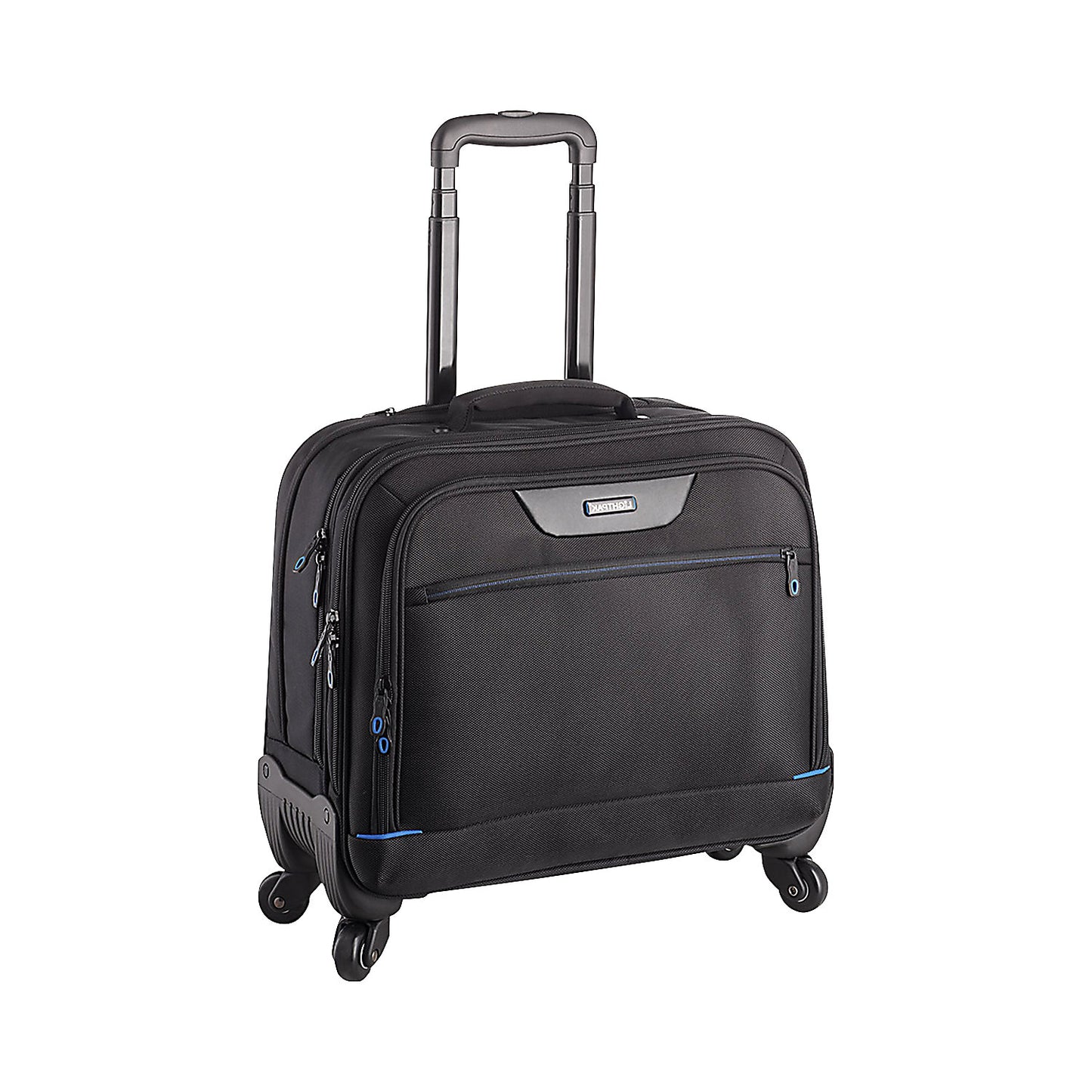 Business laptop trolley, padded laptop compartment, black.